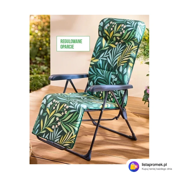 Leżak wielopozycyjny z poduszką