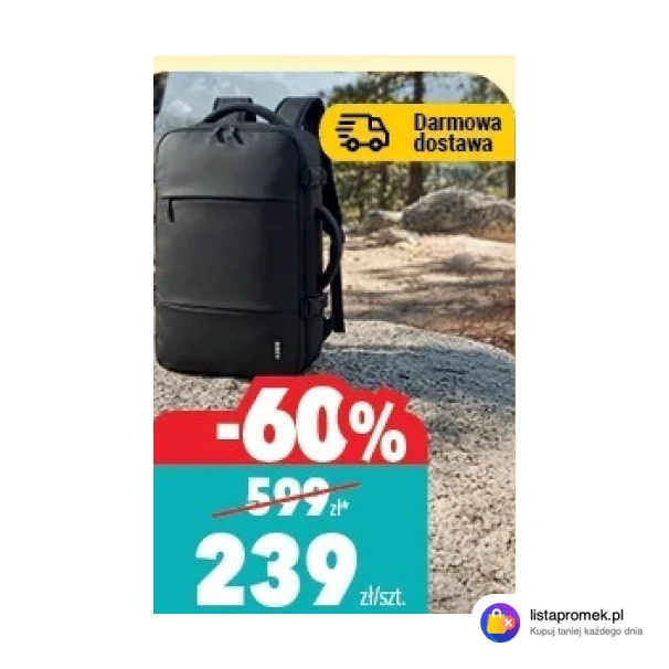 Plecak kompresyjny 40 x 20 x 25 cm, z pompką