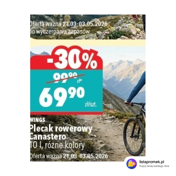 Plecak rowerowy Canastero 10 l, różne kolory