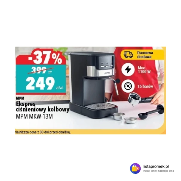 Ekspres ciśnieniowy kolbowy MPM MKW-13M