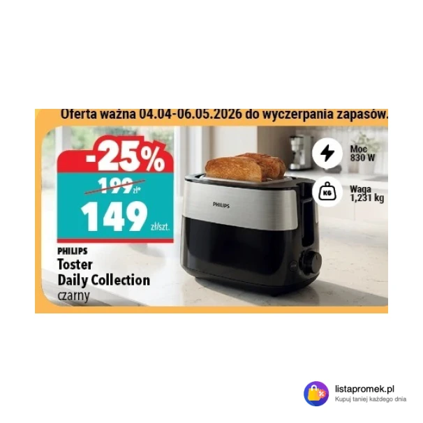 Toster Daily Collection czarny