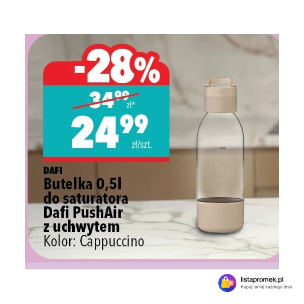 Butelka 0,51 do saturatora Dafi PushAir z uchwytem