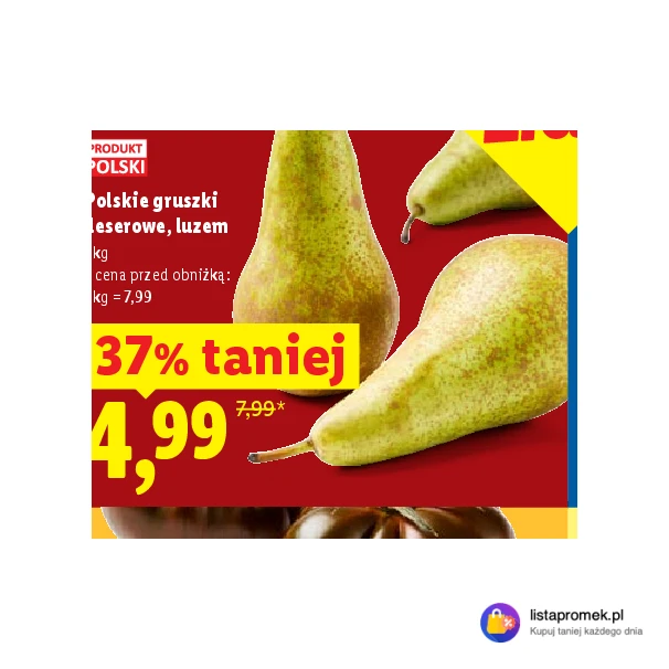 Polskie gruszki deserowe, luzem