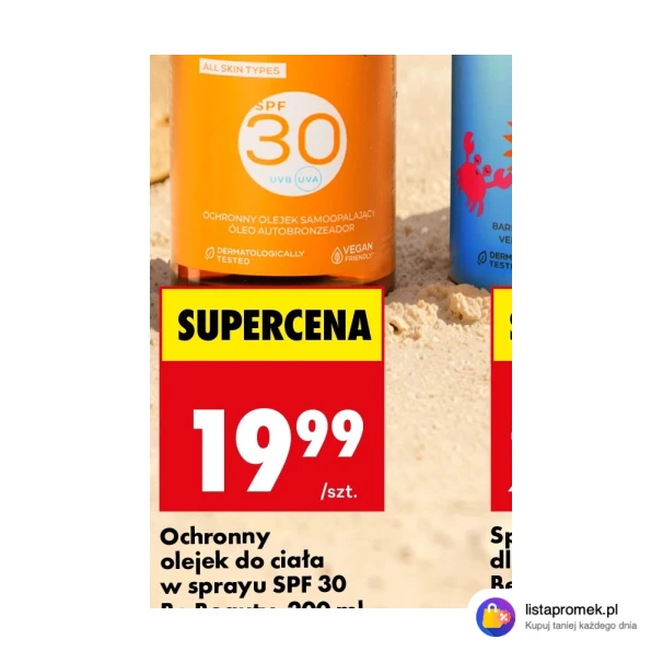 Ochronny olejek do ciała w sprayu SPF 30
