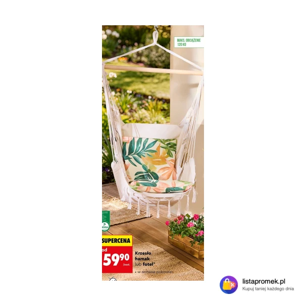 Krzesło hamak lub fotel