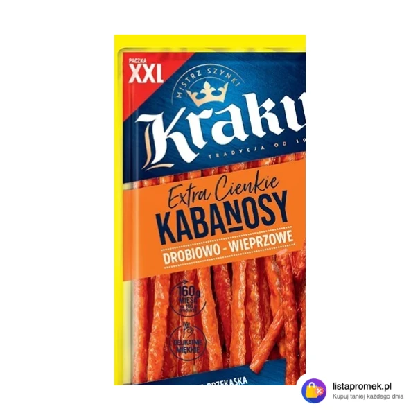 Kabanosy Krakus, 250 g różne rodzaje