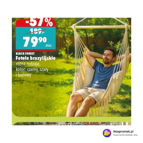 Fotele brazylijskie różne rodzaje, kolor: czarny, szary i beżowy