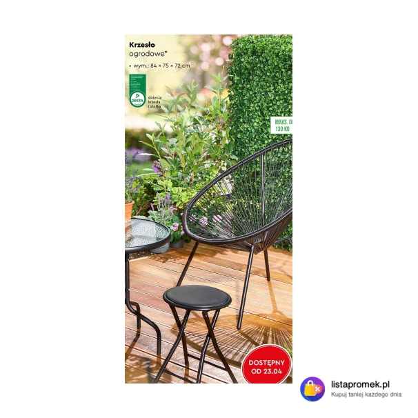 Krzesło ogrodowe