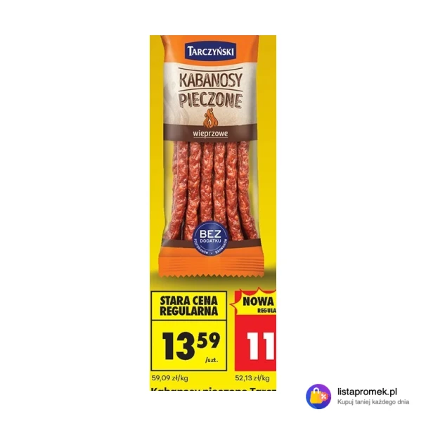 Kabanosy pieczone wieprzowe