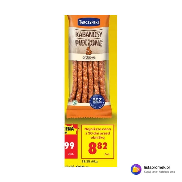 Kabanosy pieczone drobiowe