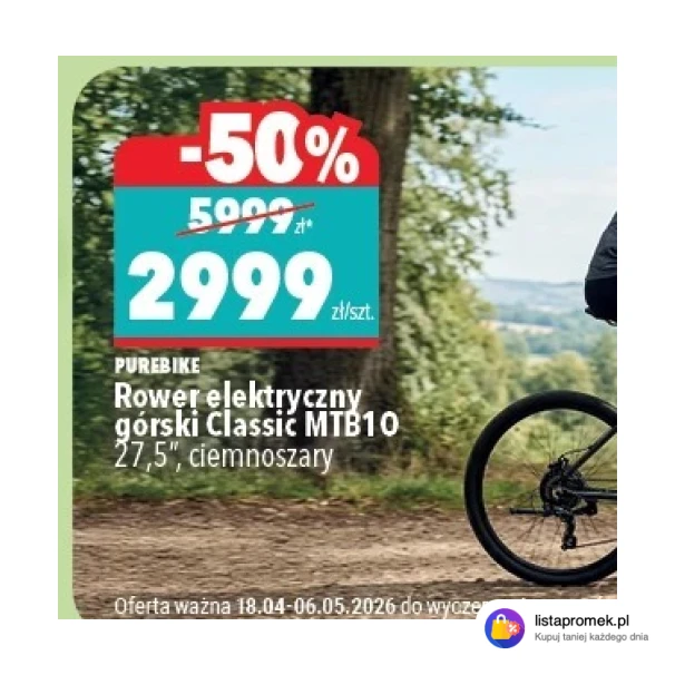 Rower elektryczny górski Classic MTB10 27,5"