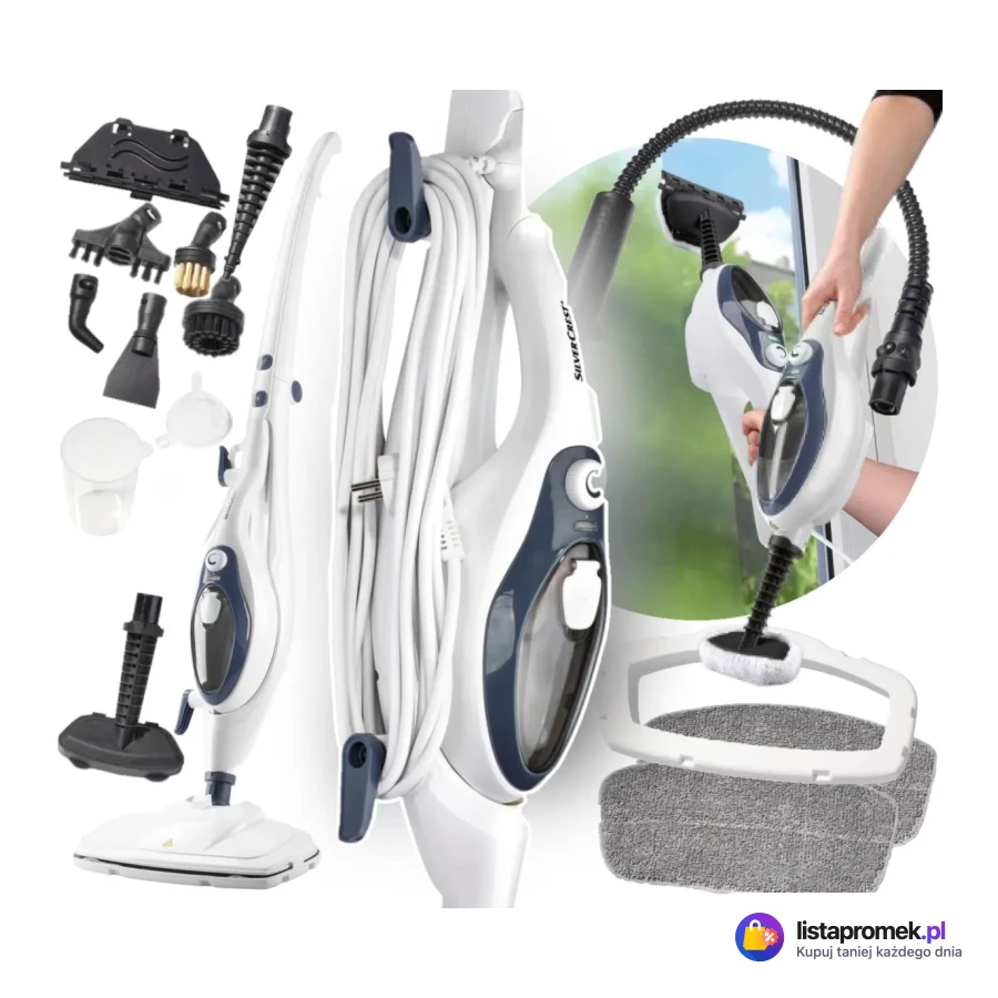 Mop parowy 2 w 1, 1500 W