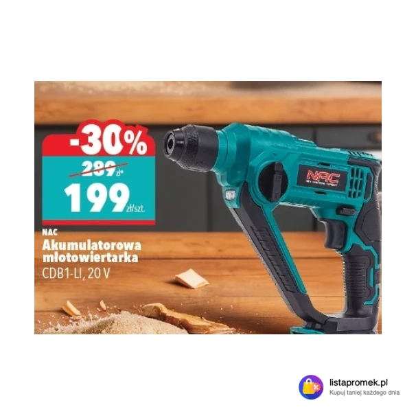 Akumulatorowa młotowiertarka CDB1-LI, 20 V