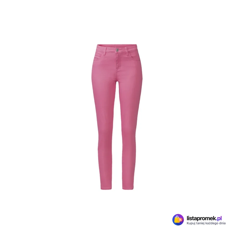 Jeansy damskie super skinny fit z bawełną