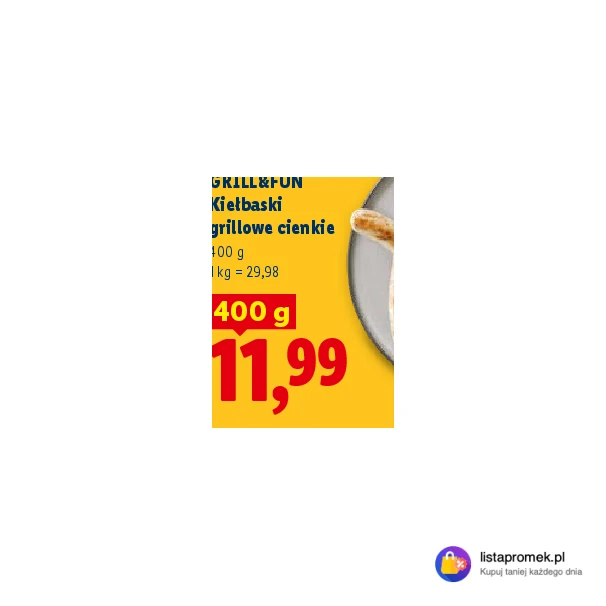 Kiełbaski grillowe cienkie
