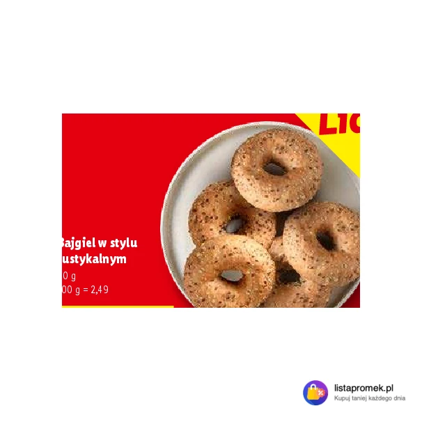 Bajgiel w stylu rustykalnym