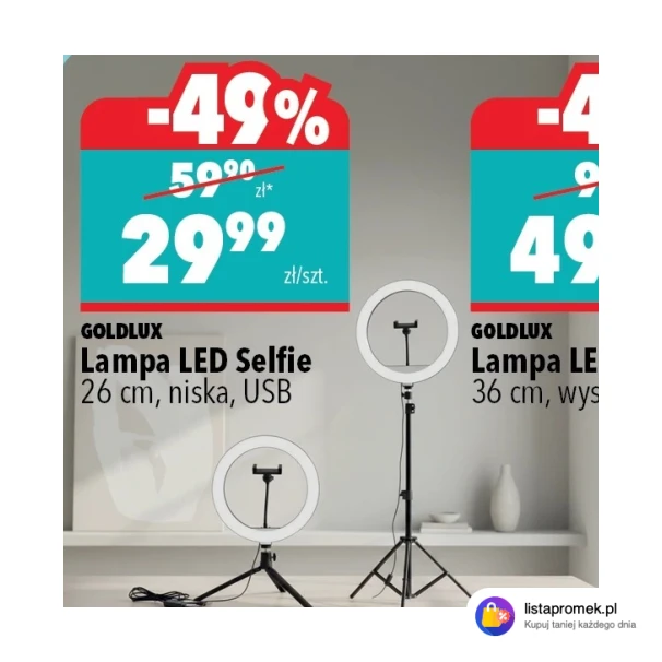 Lampa LED Selfie