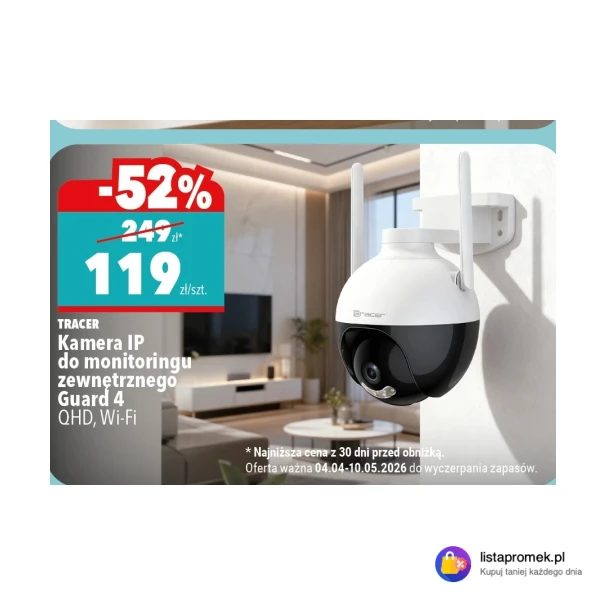 Kamera IP do monitoringu zewnętrznego Guard 4 QHD, Wi-Fi