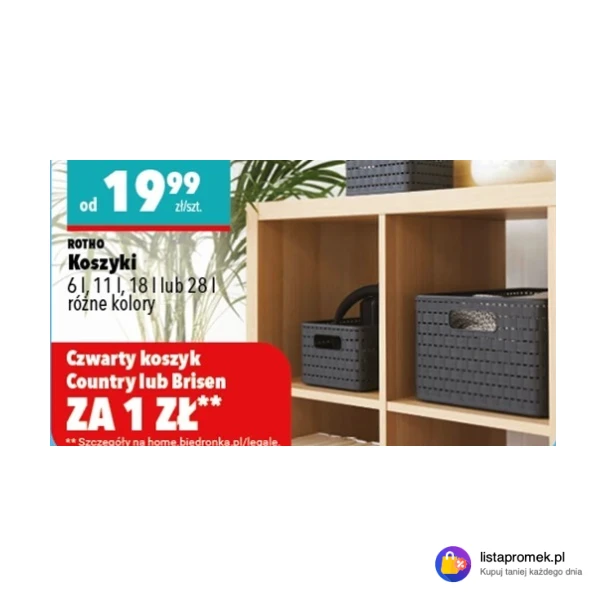 Koszyki 6 l, 11 l, 18 l lub 28 l