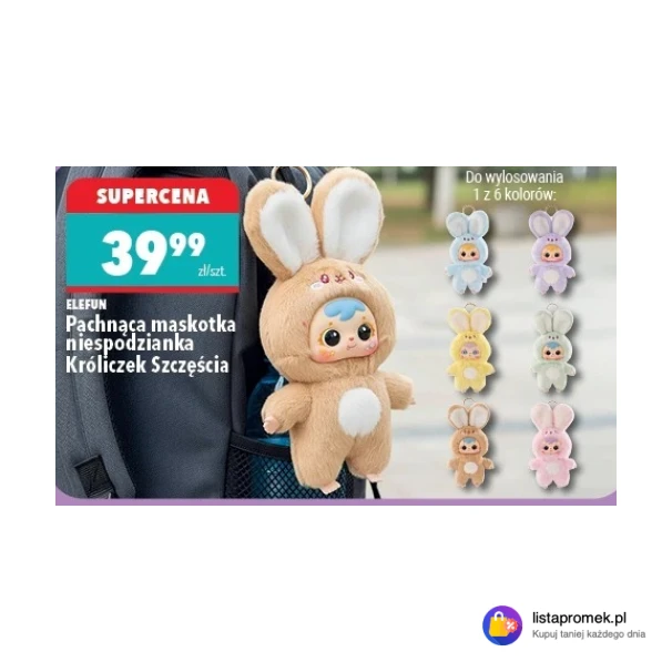 Pachnąca maskotka niespodzianka Króliczek Szczęścia ELEFUN