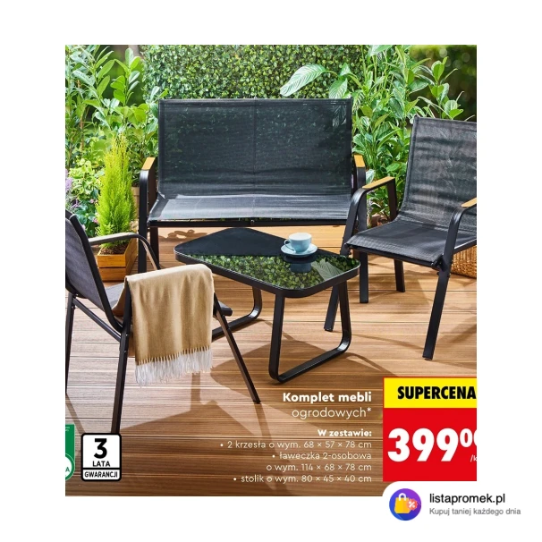 Komplet mebli ogrodowych