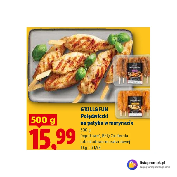 Polędwiczki na patyku w marynacie