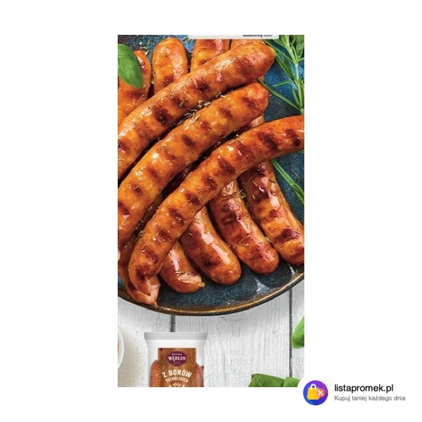 Kiełbaski z czosnkiem niedźwiedzim Polskie Specjały