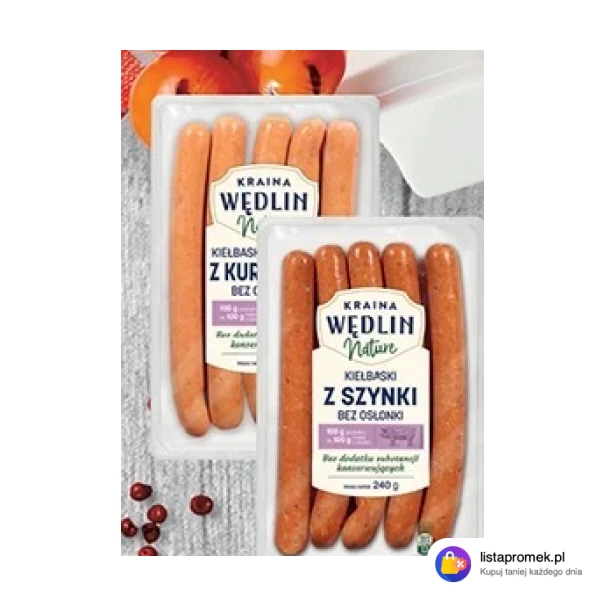 Kiełbaski bez osłonki Nature
