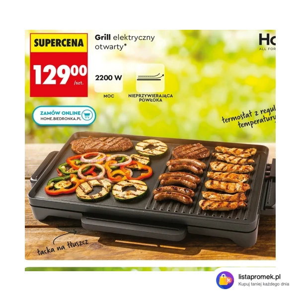 Grill elektryczny otwarty
