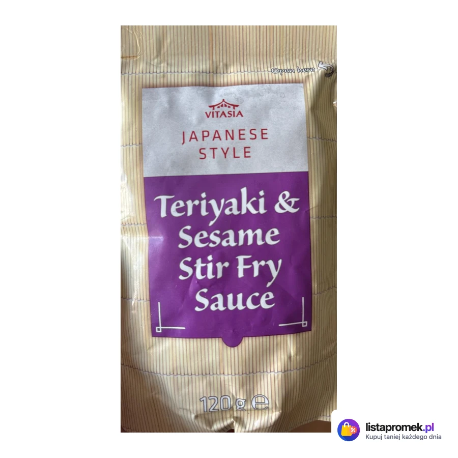 Sos teriyaki stir fry z miodem i nasionami sezamu