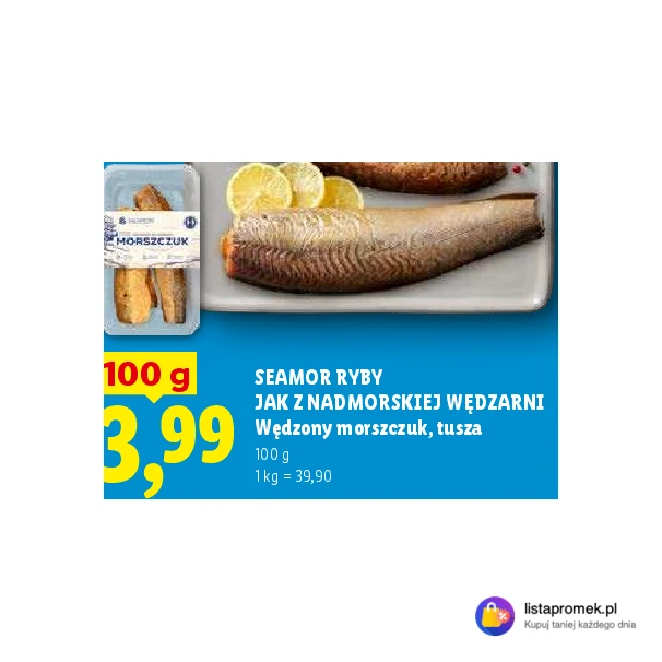 Wędzony morszczuk, tusza