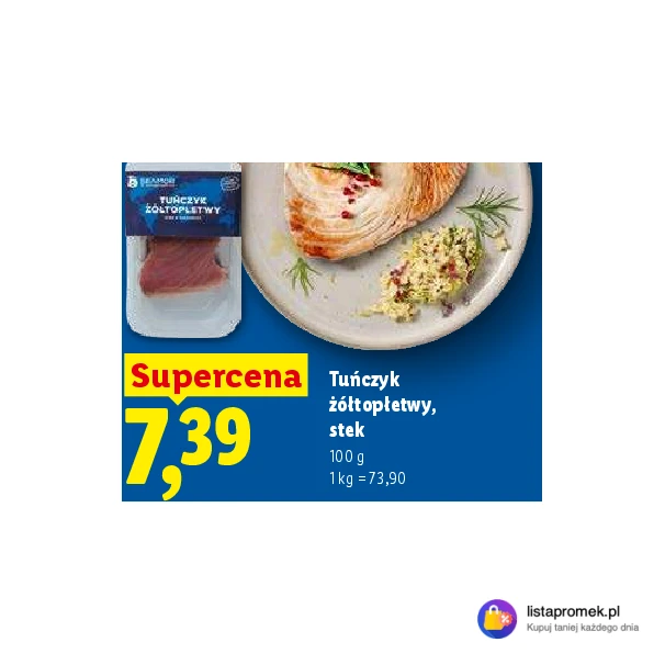 Tuńczyk żółtopłetwy, stek
