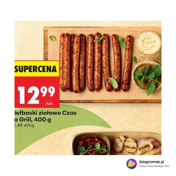 Kiełbaski ziołowe Czas na Grill