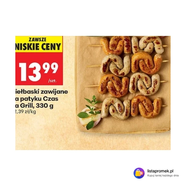 Kiełbaski zawijane na patyku Czas na Grill
