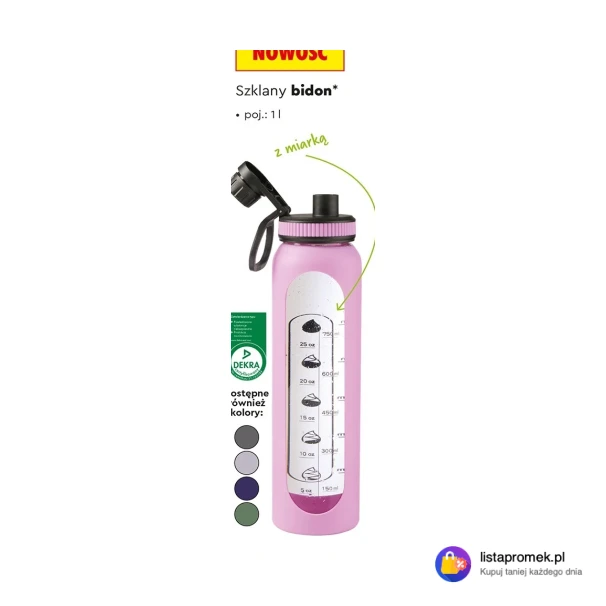 Szklany bidon