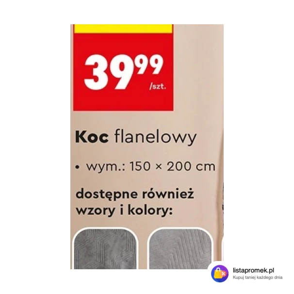 Koc flanelowy