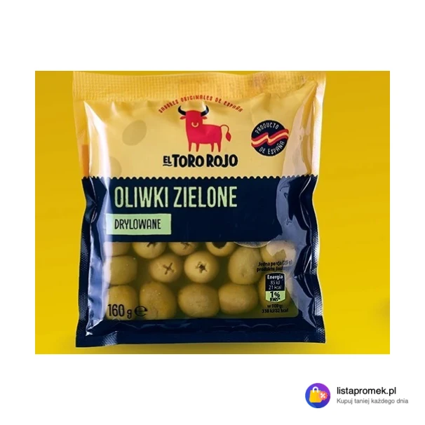 Oliwki zielone drylowane El Toro Rojo, 160 g/70 g