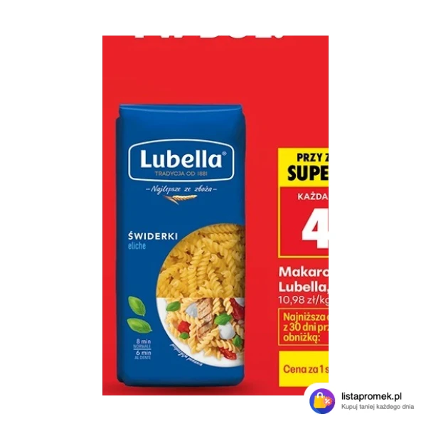 Makaron świderki Lubella, 400 g