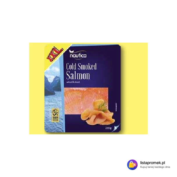 Łosoś wędzony na zimno, plastry, XXL