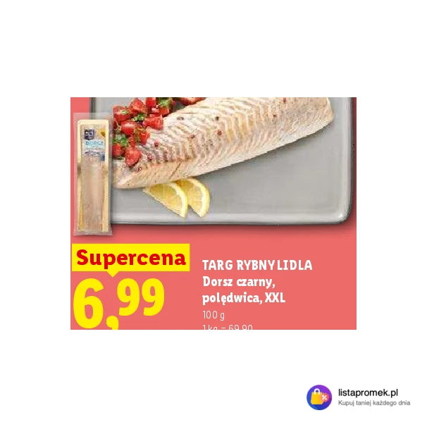 Dorsz czarny, polędwica, XXL