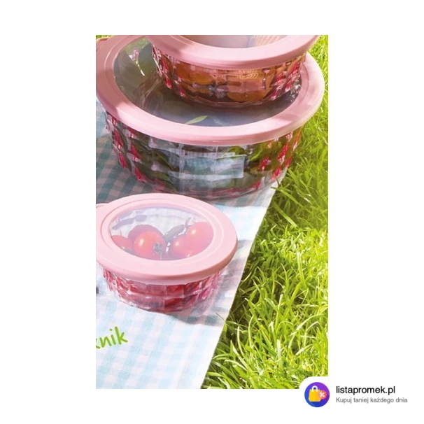 Zestaw 3 pojemników na żywność