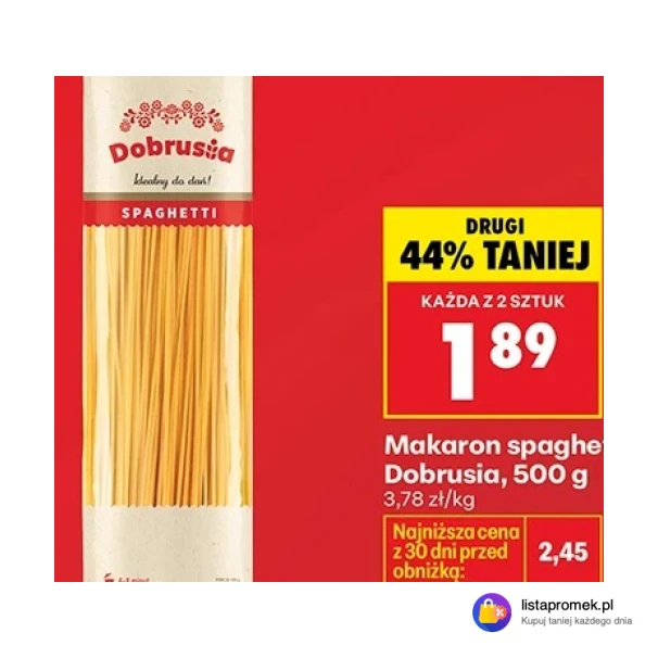Makaron spaghetti Dobrusia, 500 g