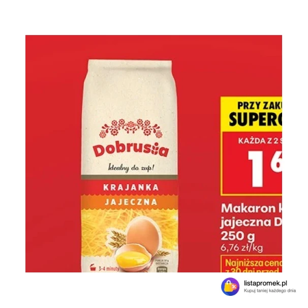 Makaron krajanka jajeczna Dobrusia, 250 g