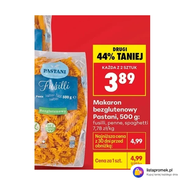 Makaron bezglutenowy Pastani, 500 g