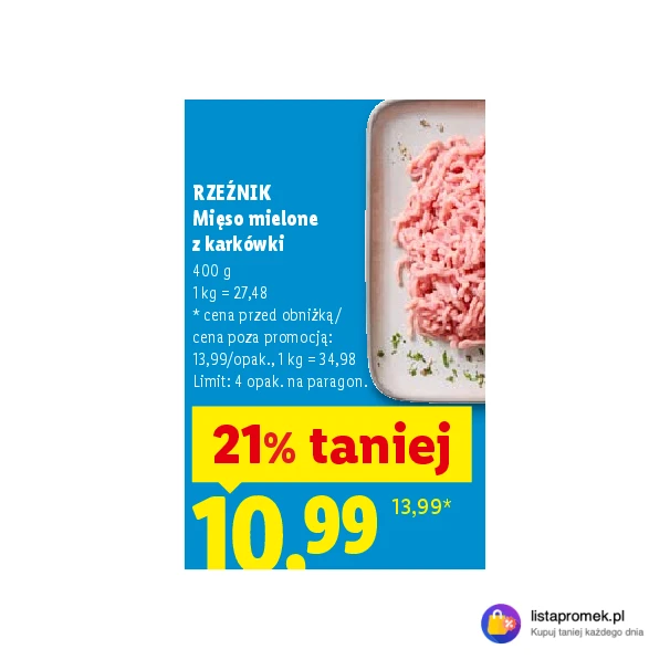 Mięso mielone z karkówki