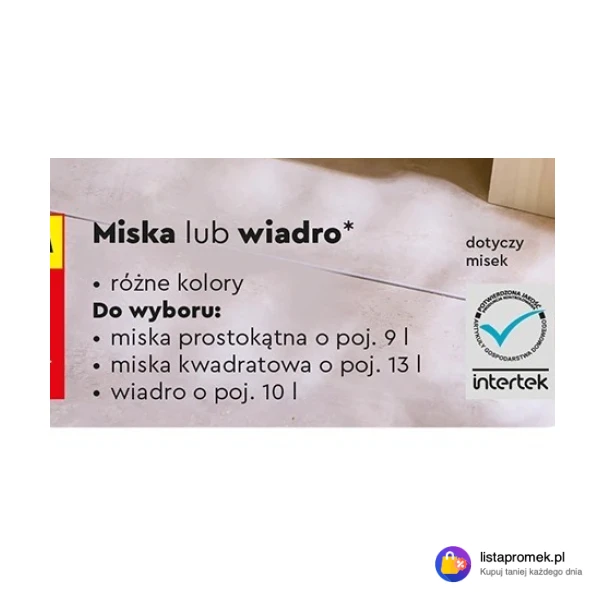 Miska lub wiadro