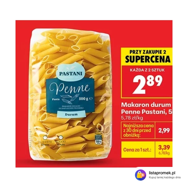 Makaron durum Penne Pastani