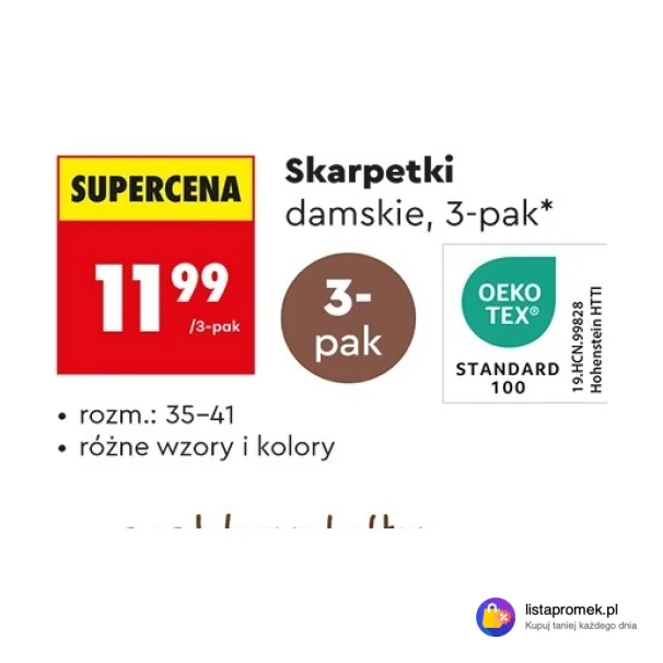 Skarpetki damskie, 3-pak*