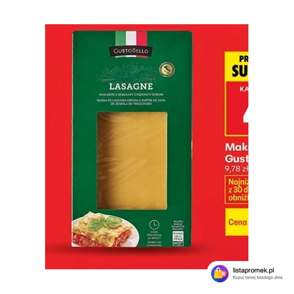 Makaron lasagne Gusto Bello