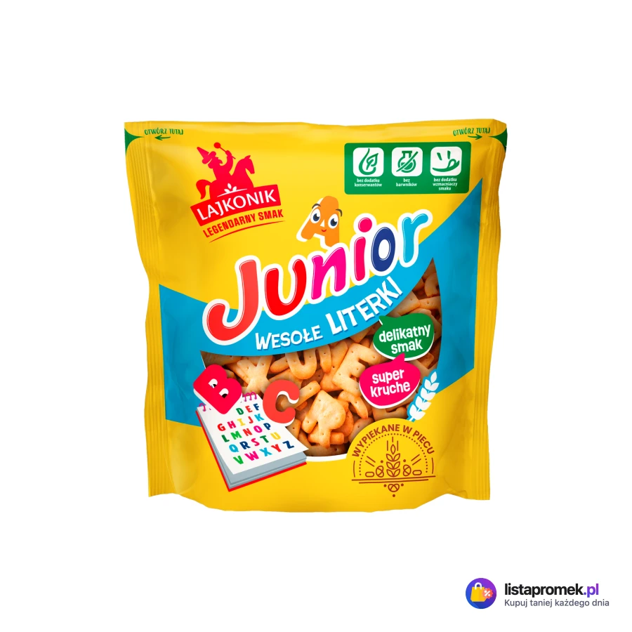 Przekąski Junior XXL, w morzu lub wesołe literki